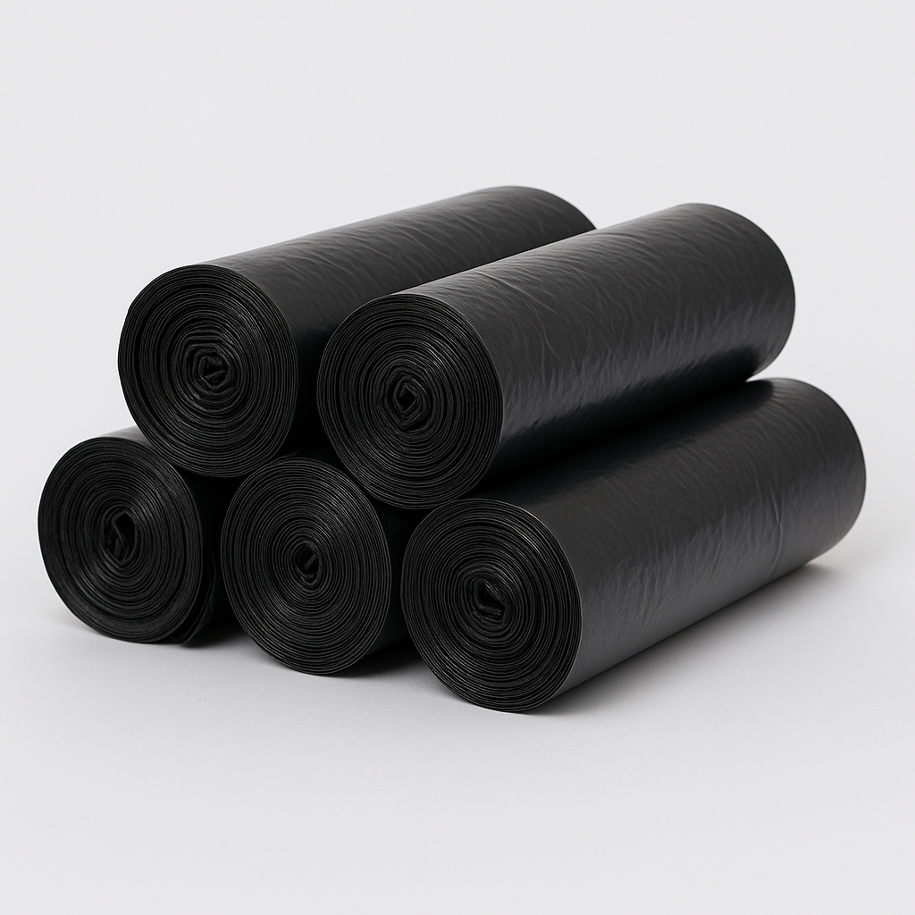 Sac poubelle 130 L noir 82x110 38u– Carton de 200