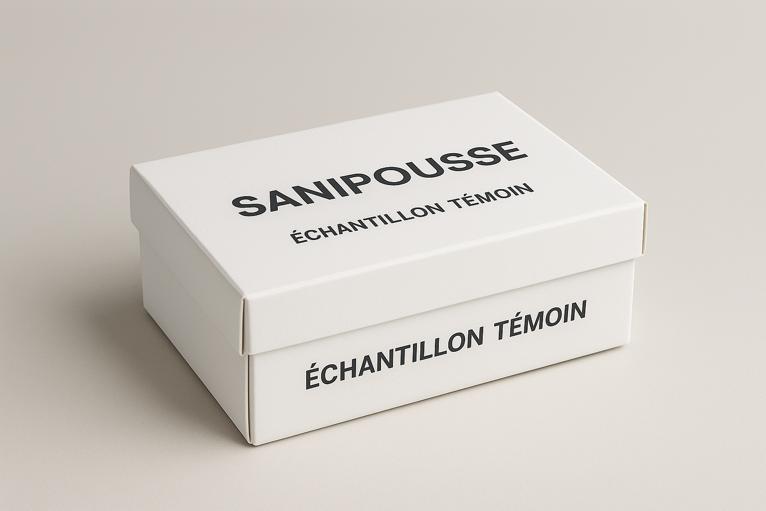Boîte échantillon témoin Sanipousse 